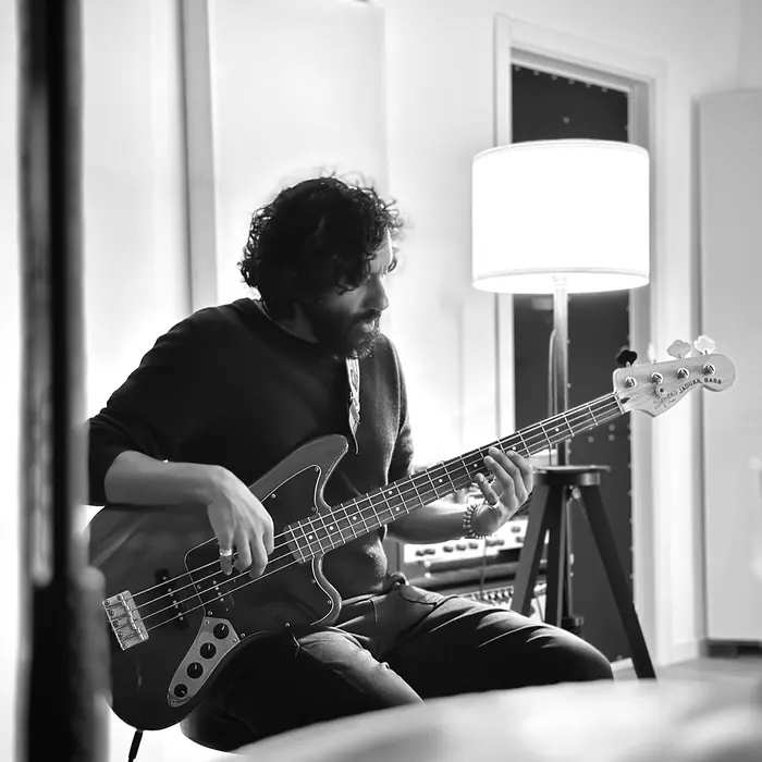 Bass overdub in the live room
